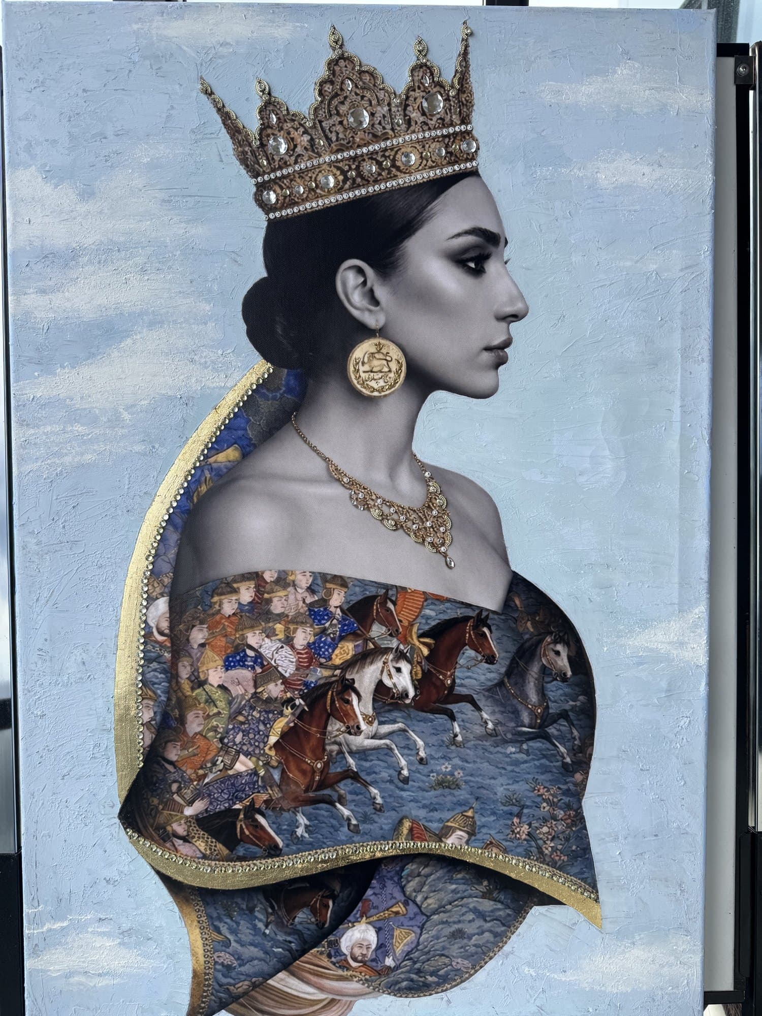 Roots' Remain, Mixed media on canvas by Soha Fazeli